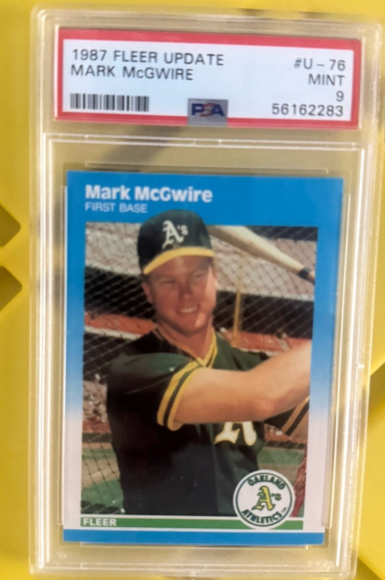 1987 Fleer Update - Mark McGwire #U-76 PSA 9