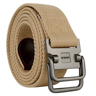 Men Black Canvas Web Belt Double D Ring Plus Size 39'' to 75'' Long All Day Wear