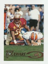 1997 Press Pass Gold #14 Peter Boulware rookie card, Florida State Seminoles. rookie card picture