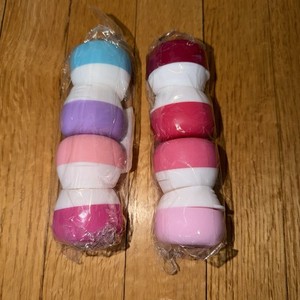 8x Travel Silicone Cream Bottles Reusable Travel Containers Eco-friendly Jars