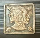 RARE COLLECTABLE INDIAN HEAD ARROW 1/4 OZ SQUARE SIVLER BAR .999 fine silver