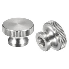 Knurled Thumb Nuts, 4pcs M6 x D20mm x H12mm 304 Stainless Steel Blind Hole Nuts