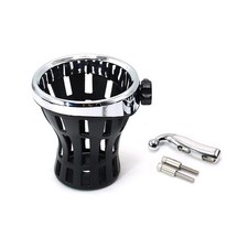 Motorcycle Cup Holder with Perch Mount Fits for Softail Dyna Electra Glide 19...