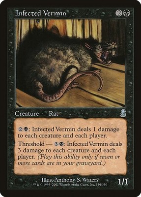 Infected Vermin 1x MtG Odyssey ODY SP/NM
