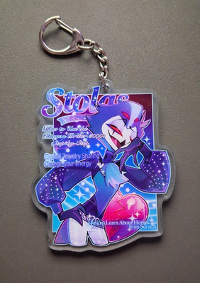 [Helluva Boss] - Stolas Key To My Heart Keychain (Shark Robot)