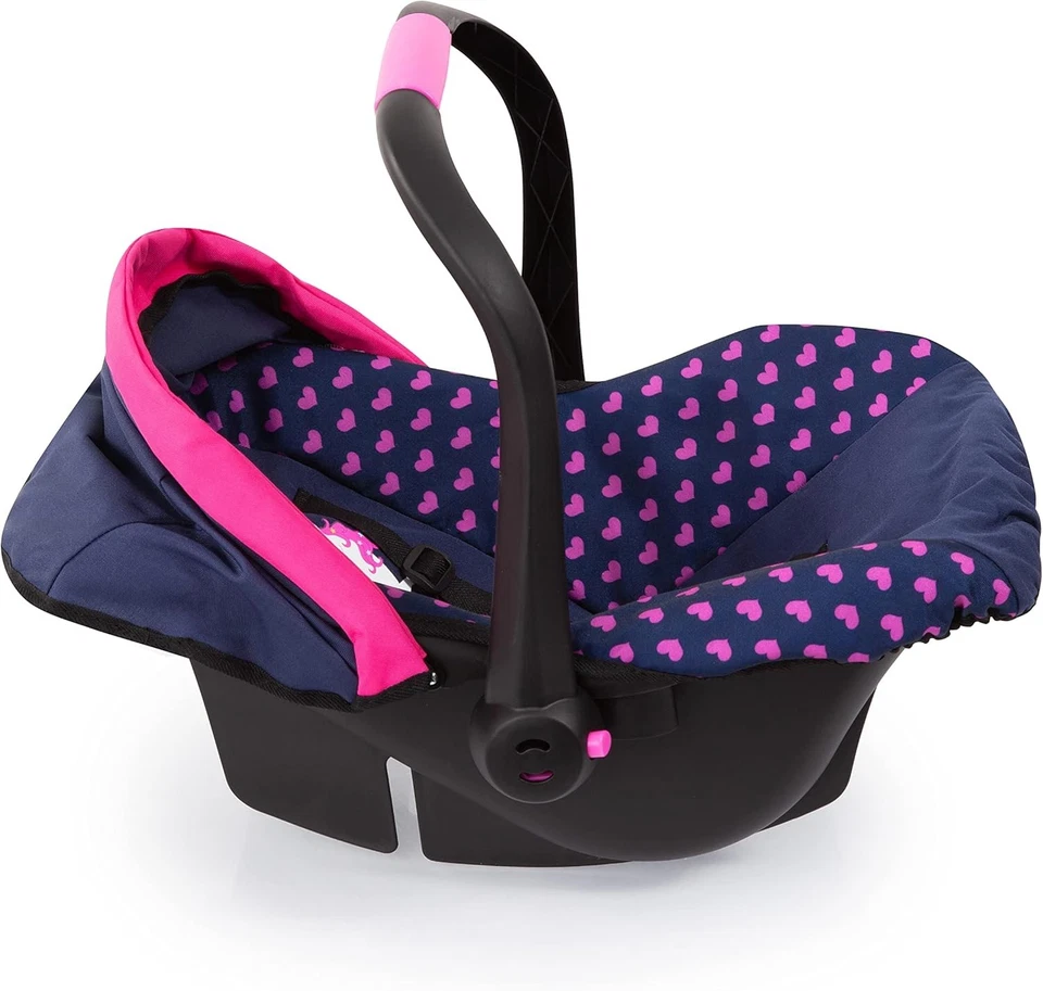 Bayer: Baby Doll Deluxe Car Seat with Canopy- Blue and Pink | Dolls |...  - Image 3 of 4