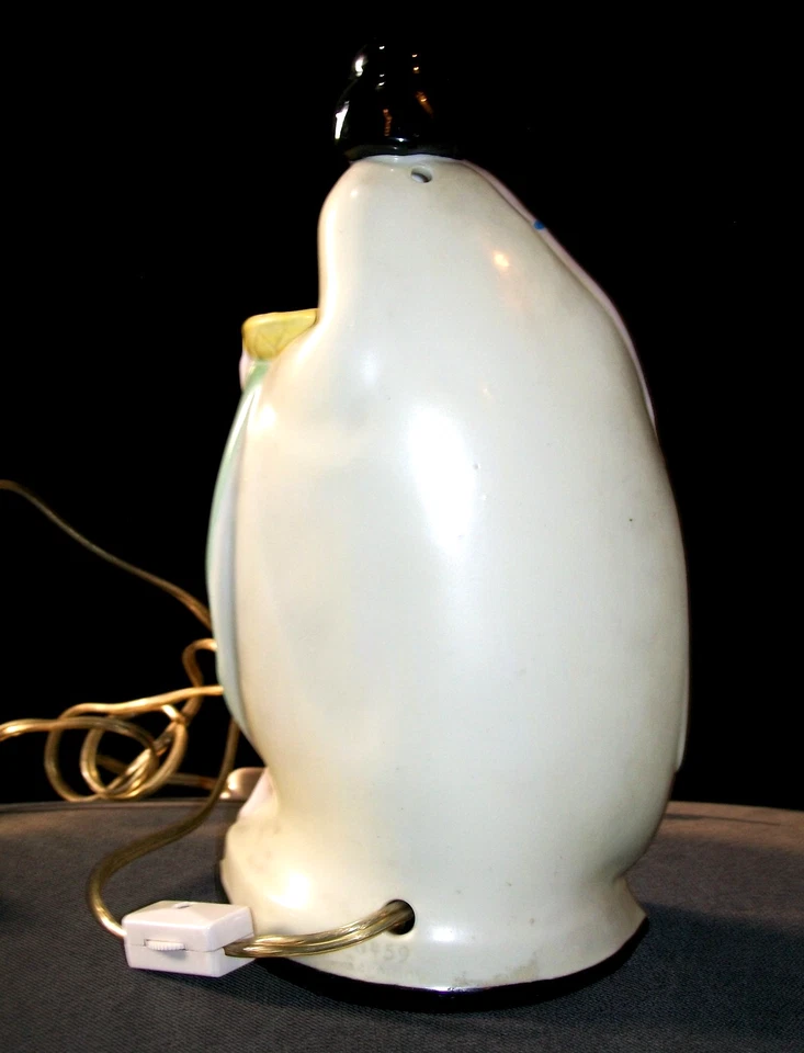ANTIQUE GERMAN ART DECO LADY EXOTIC DANCER FLAPPER PORCELAIN LAMP FIGURINE - Image 4 of 4