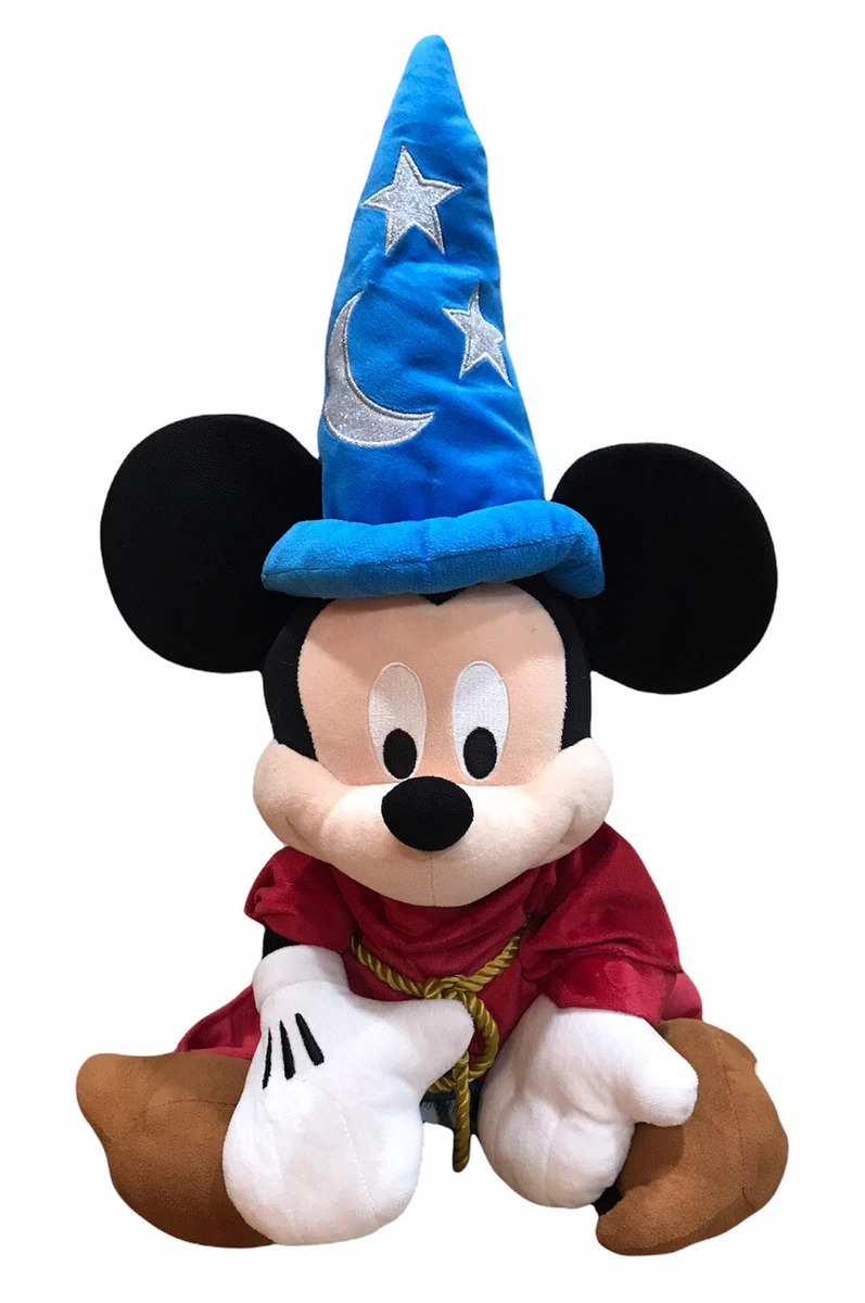 Disney Mickey Mouse Sorcerer s Apprentice Soft Plush Toy Fantasia Wizard 24