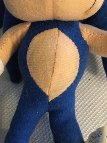 Sonic The HedgeHog Plush 12” Toy Network Sega No Tag 2005 Rare HTF - Picture 8 of 9