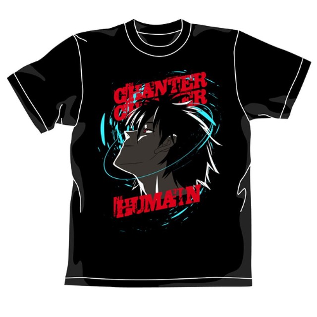 EVANGELION Kaoru T-shirt L BLACK NEW 100% cotton from ...