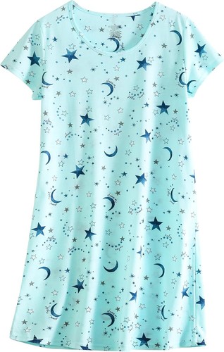 Womens Cotton Nightgown 3 Pack Short Sleeve Sleepdress Pullover Pajamas S-2XL - Picture 13 of 70