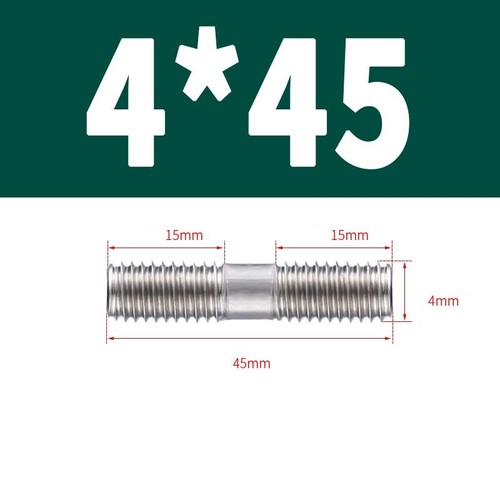 M3 - M6 Doppelgewindebolzen Stiftschraube Stehbolzen DIN 835 Edelstahl A2 V2A - Picture 33 of 98