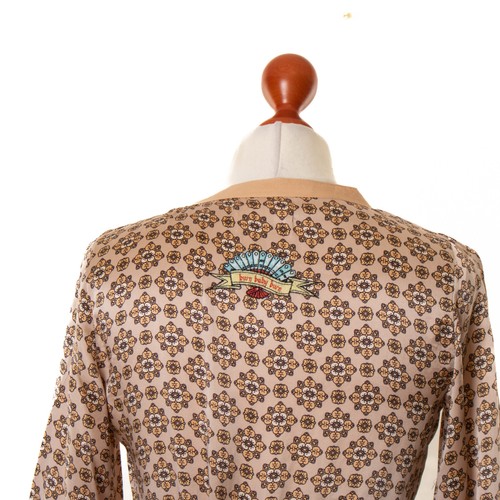 Túnica envolvente mujer ODD MOLLY multicolor 100% seda manga 3/4 talla 1 13062 - Imagen 6 de 8