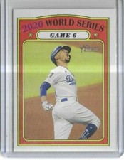 2021 Topps Heritage #30 Mookie Betts Los Angeles Dodgers World Series Game 6