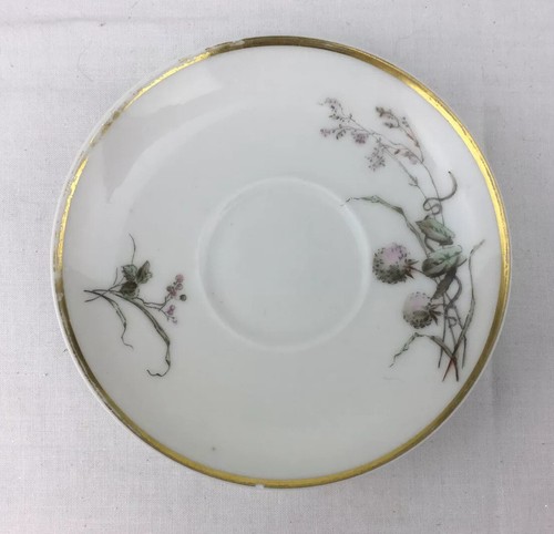 1800s Haviland & Co Tice & Huntington Cincinnati TRÉBOL Demitasse Taza Platillo #3 - Imagen 9 de 11
