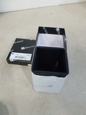 Dacasso A1010 Square Black Leather Pencil Cup