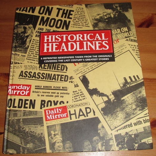 Old Newspapers Antique 9/11 JFK Queen Elizabeth Titanic World Cup