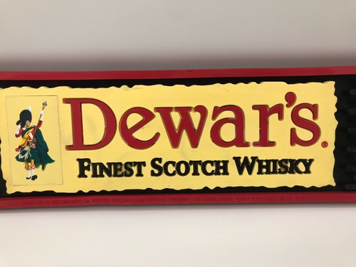 DEWAR'S SCOTCH WHISKEY SCHWARZ, GELB & ROT 23" X 3,5" BAR MATTE - Bild 3 von 3