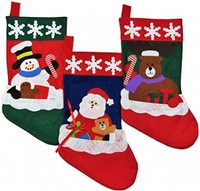 Christmas Stockings For Kids - Set Of 3 - Family Fireplace Decorations Christmas Stockings For Kids - Set Of 3 - Family Fireplace Decorations
