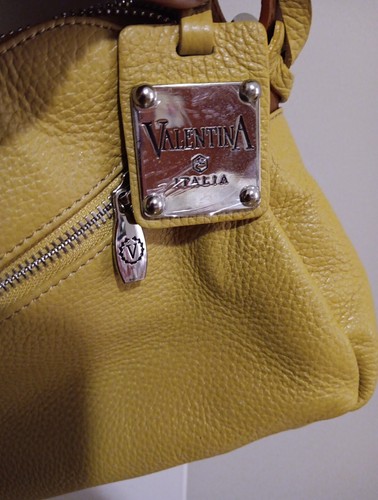 Valentina Italia Womens Crossbody Yellow Bag - Picture 9 of 10