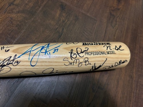 Cincinnati Reds Eric Davis Frazier Others Signed Autograph MLB Full Size Bat - Picture 11 of 22