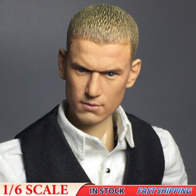 1/6 Michael Prison Break Man Head Sculpt F 12