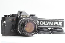CLA'd  Near Mint  w/Case  Olympus OM-2 Black SLR 50mm F/1.4 Lens From JAPAN