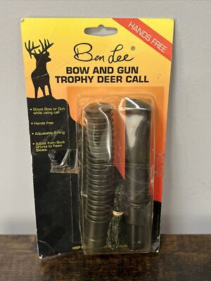 RARE Ben Lee Bow/Gun Trophy Deer Hunting Call HANDS FREE Grunt/Bleat NEW