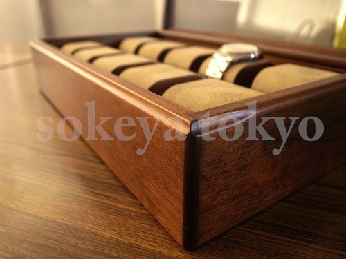 Toyooka Craft Wood Watch box 10 W 34 cm x D 20 cm x H 8.3 cm - Picture 5 of 7