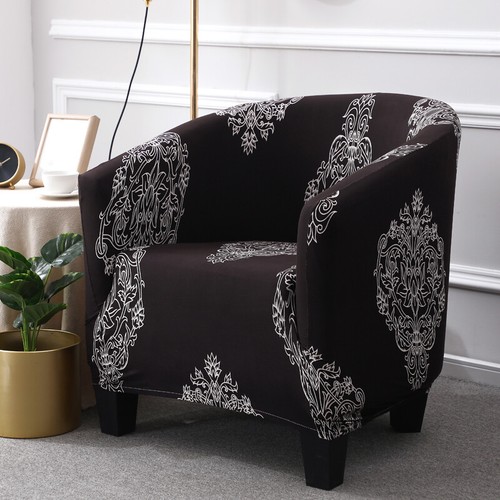 Club Chair Cover Stretch Armchair Slipcover Bar Living Room Tub Chair Protector - Picture 33 of 73