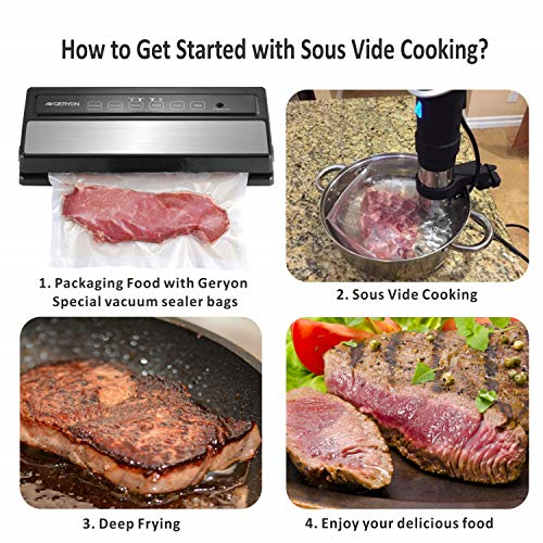 GERYON Vacuum Sealer Machine, Automatic Food Sealer for Food Savers w