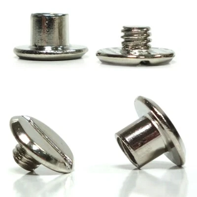 GLETSCHERLICHT 10 Stück !! Gürtelschrauben 4mm PREMIUM Buchschrauben Chicagoschrauben Schrauben