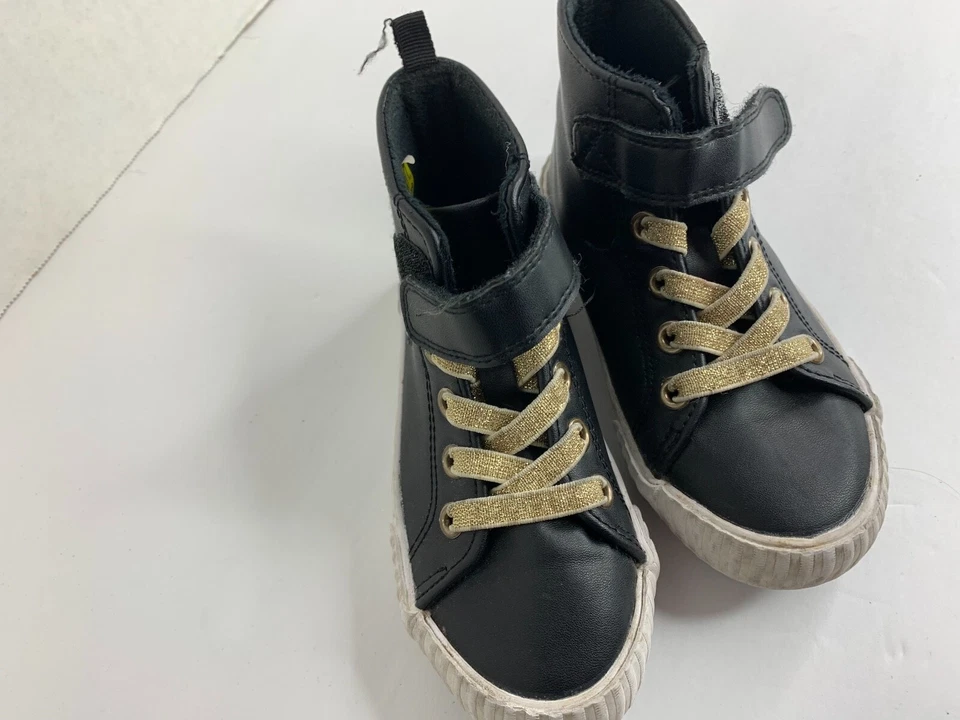 Disney Niñas 9.5 Minnie Mouse Negro Zapatillas Altas Zapatos Foto 3 de 4