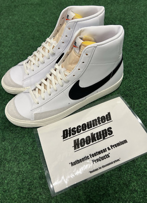 Nike Blazer Mid '77 Vintage White Black Suede Sneaker BQ6806-100 Mens Size 8-13