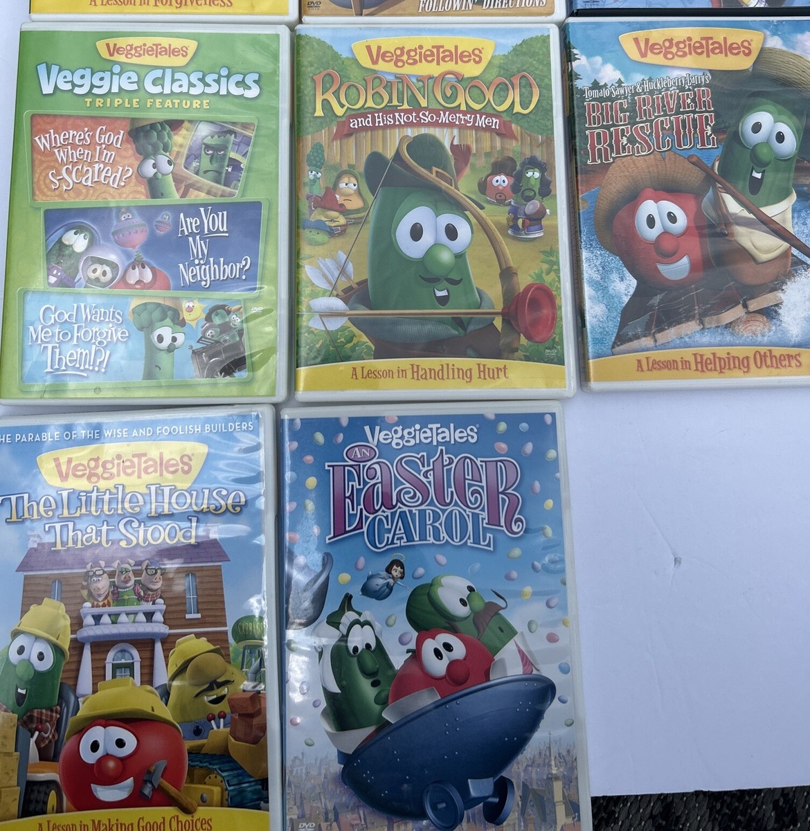 VEGGIETALES x11 DVD Lot Kids Christian TV Series Movie Heroes of