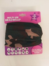 Camoflauge Headwrap Face Masks Bandana Neck Gaiter Protective Children 3 