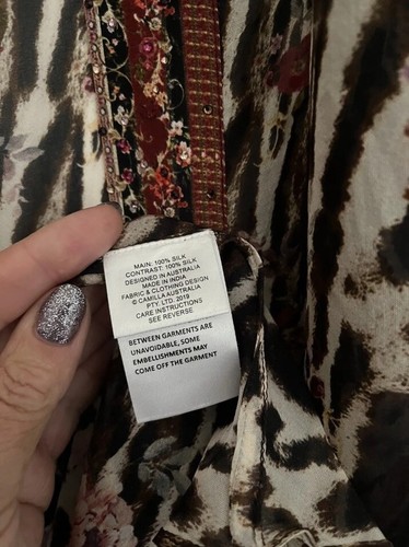 New £722 Camilla Franks Handkerchief Hem Layer Robe Jacket L/ XL Liv A Little - Picture 16 of 19