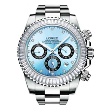 Men's Automatic Mechanical Multifunction Watch Sapphire Crystal 200M Waterproof