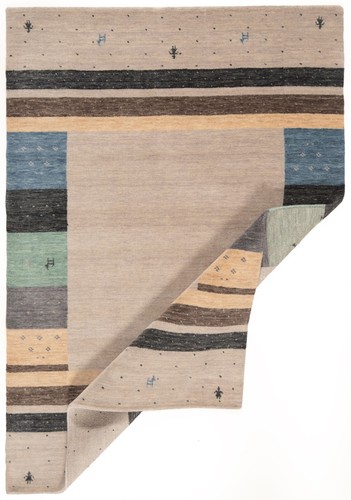 Alfombra De Oriente Tejida A Mano 176x122 cm - Fina, Moderna, Beige - Picture 2 of 10