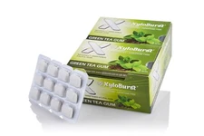 Xyloburst Xylitol All Natural Aspartame Free Gum Green Tea Blister Pack 12 Cards