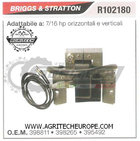 Centralina Bobina Briggs & Stratton 398265 | Soluzione 7-16 HP