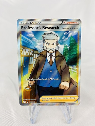 Pokemon Professor's Research 150 Crown Zenith Ultra Rare Holo + Top Loader