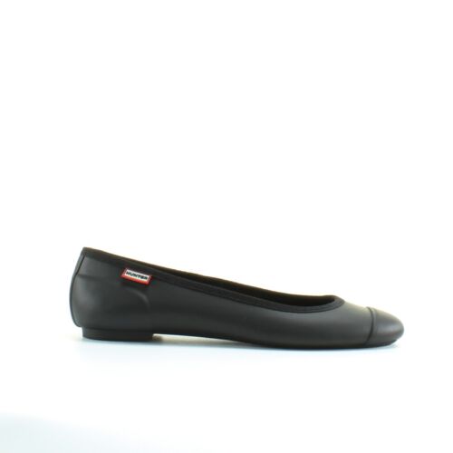 Hunter Original Ballet Pumps Flat Slip On Womens Shoes Black YFF1000RMF - Picture 1 of 6