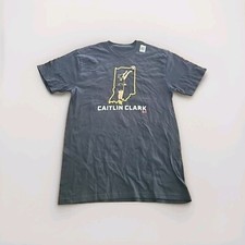 Caitlin Clark Indiana Fever Black Shirt Size Adult Small Short Sleeve Crewneck 