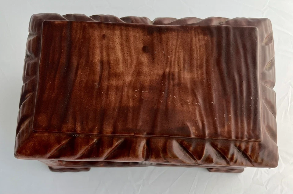 Vintage Studio Art Arnels Hand painted Ceramic Trinket Dresser Stash Box - Image 2 of 4