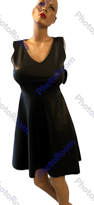 NEW Women's Scoop Faux Leather Dress Size M | eBay