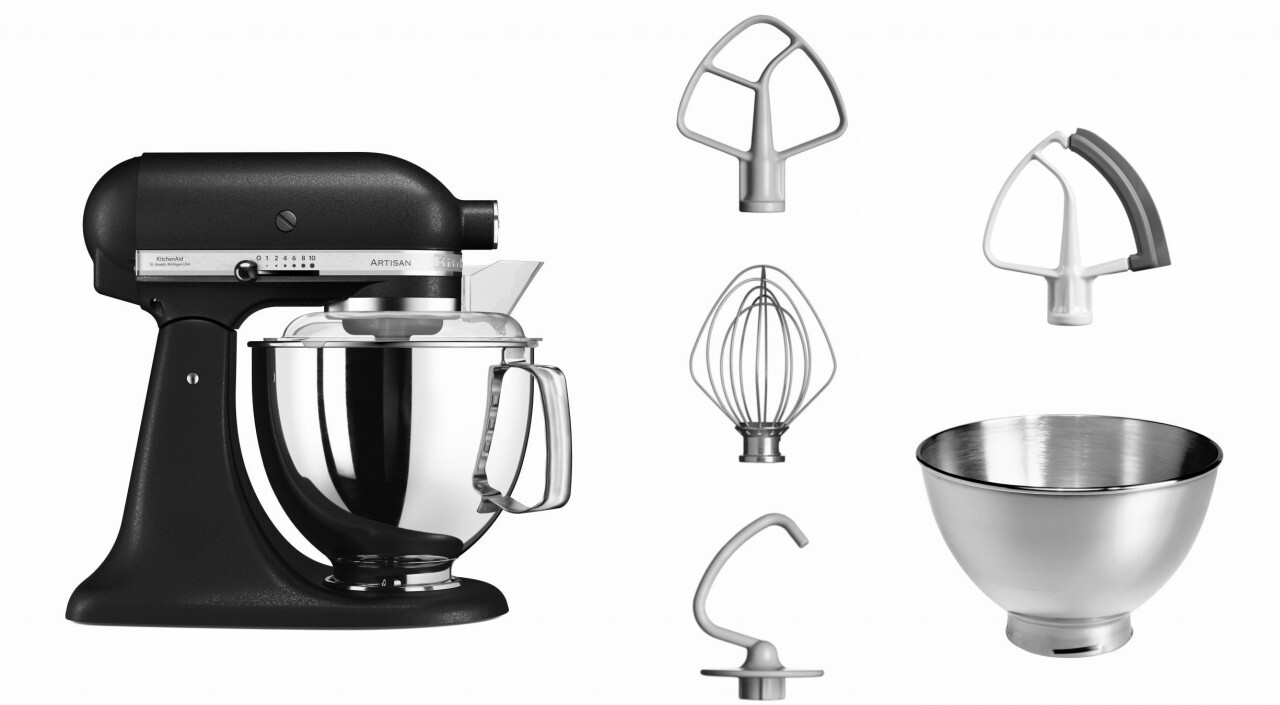 Original KitchenAid Artisan 5KSM175PSEBK Gusseisen Schwarz (Zustand: Neu)