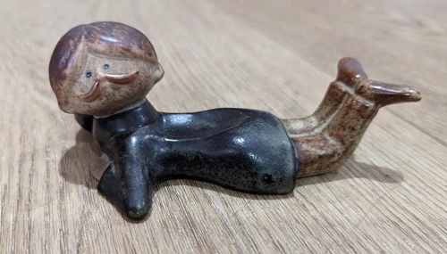 Pottery vintage mid century studio pottery man mustache gentleman