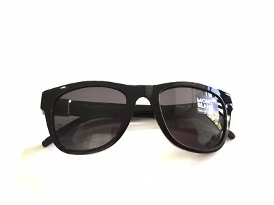 Gafas de sol Mont Blanc MB 214S negras tamaño B5 marco de 50 mm nuevas auténticas - Imagen 1 de 4