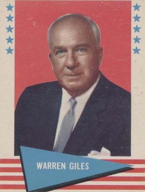 1961 Fleer Baseball Greats - Warren Giles #33 - 1 of 1